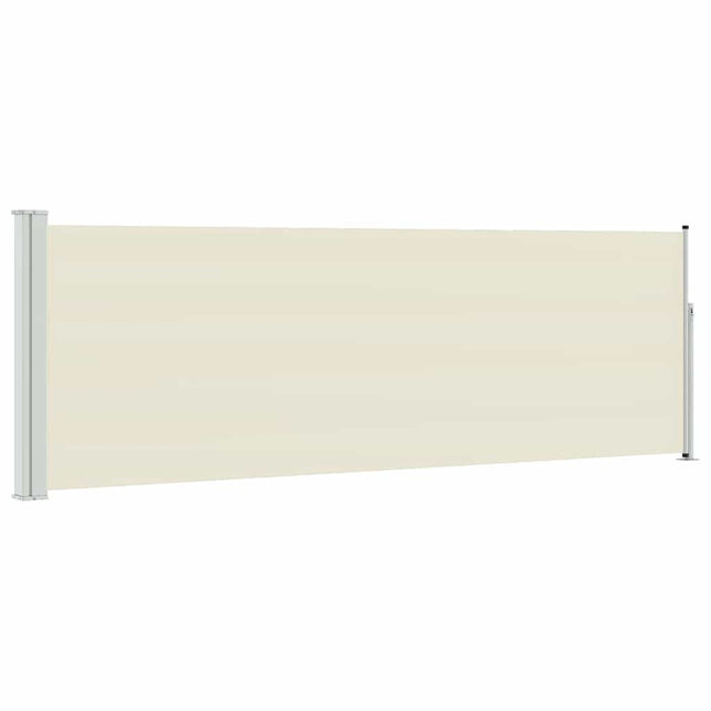 sammenrullelig sidemarkise til terrassen 100x300 cm cremefarvet