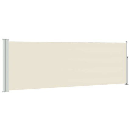sammenrullelig sidemarkise til terrassen 100x300 cm cremefarvet