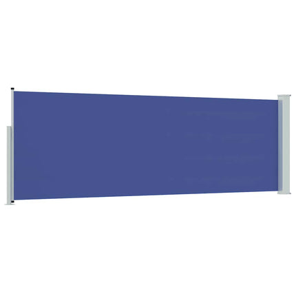 sammenrullelig sidemarkise til terrassen 100 x 300 cm blå