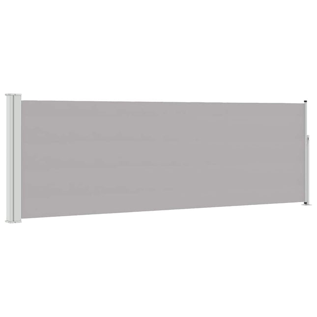 sammenrullelig sidemarkise til terrassen 100 x 300 cm grå