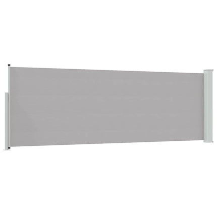 sammenrullelig sidemarkise til terrassen 100 x 300 cm grå