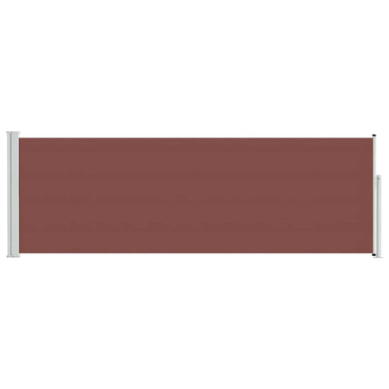 sammenrullelig sidemarkise til terrassen 100 x 300 cm brun