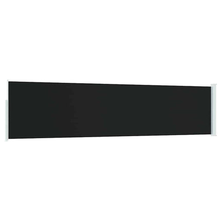 sammenrullelig sidemarkise til terrassen 117x500 cm sort