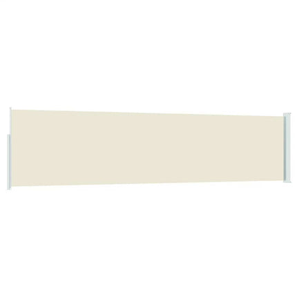 sammenrullelig sidemarkise til terrassen 117x500 cm cremefarvet