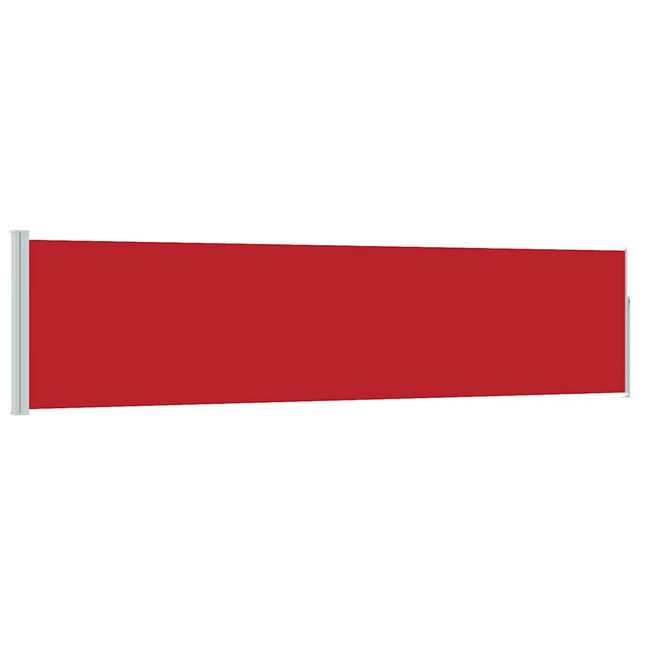 sammenrullelig sidemarkise til terrassen 120 x 500 cm rød