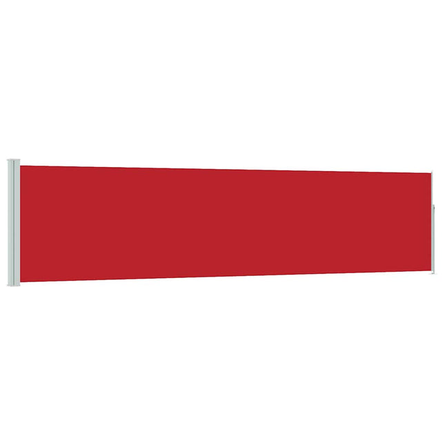 sammenrullelig sidemarkise til terrassen 117x514 cm rød