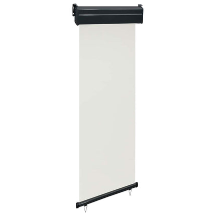 sidemarkise til altan 65x250 cm cremefarvet