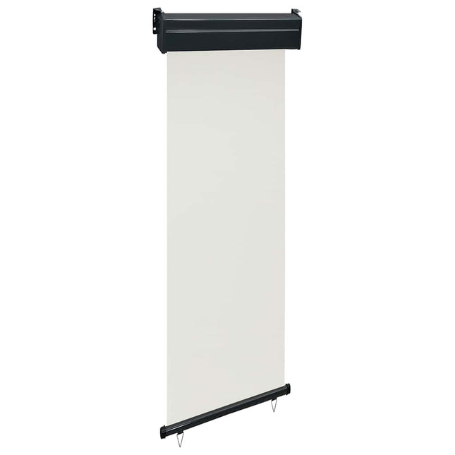 sidemarkise til altan 65x250 cm cremefarvet
