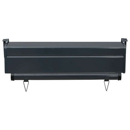 sidemarkise til altan 65x250 cm brun