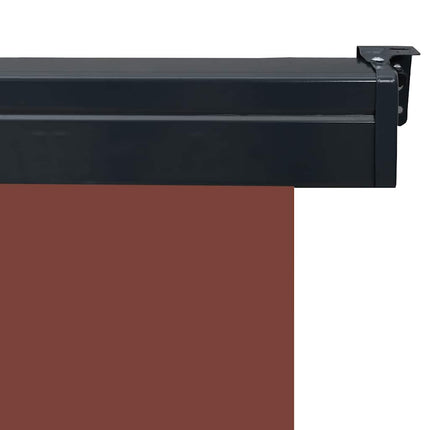 sidemarkise til altan 65x250 cm brun
