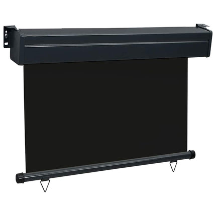 sidemarkise til altan 85x250 cm sort