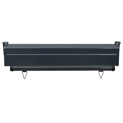 sidemarkise til altan 85x250 cm grå