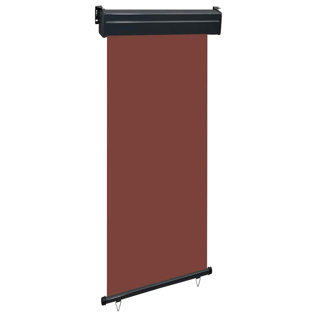 sidemarkise til altan 85x250 cm brun