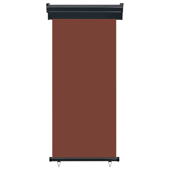 sidemarkise til altan 85x250 cm brun