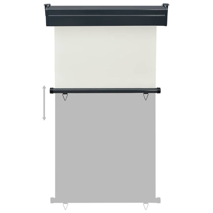 sidemarkise til altan 105x250 cm cremefarvet