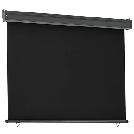 sidemarkise til altan 125x250 cm sort