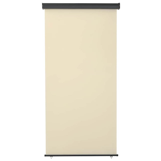 sidemarkise til altan 125x250 cm cremefarvet