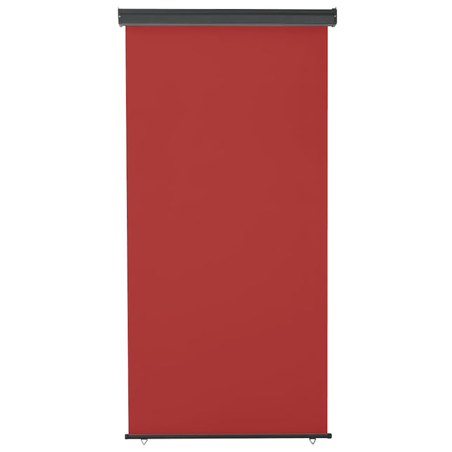 sidemarkise til altan 125x250 cm rød