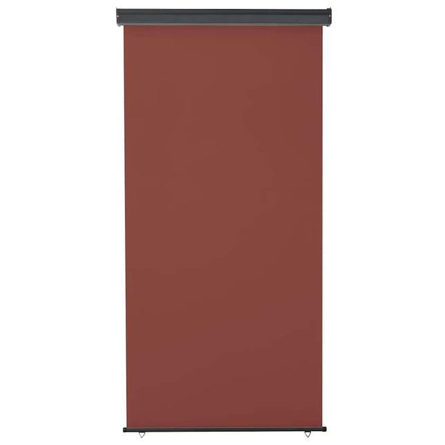 sidemarkise til altan 125x250 cm brun