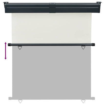 sidemarkise til altan 165x250 cm cremefarvet