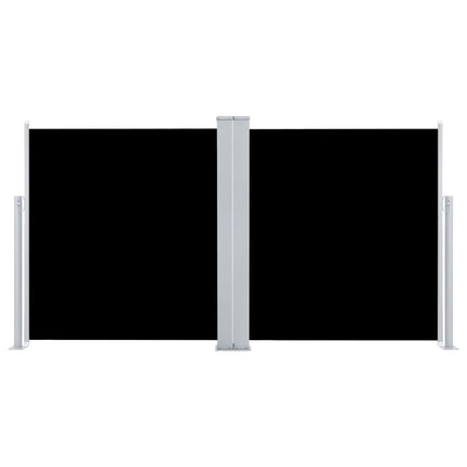 sammenrullelig sidemarkise 100 x 600 cm sort