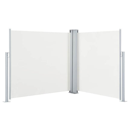 sammenrullelig sidemarkise 100 x 600 cm cremefarvet