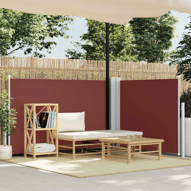 sammenrullelig sidemarkise 100 x 600 cm brun