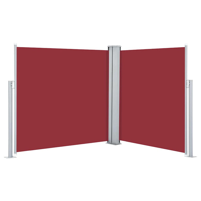 sammenrullelig sidemarkise 120 x 600 cm red