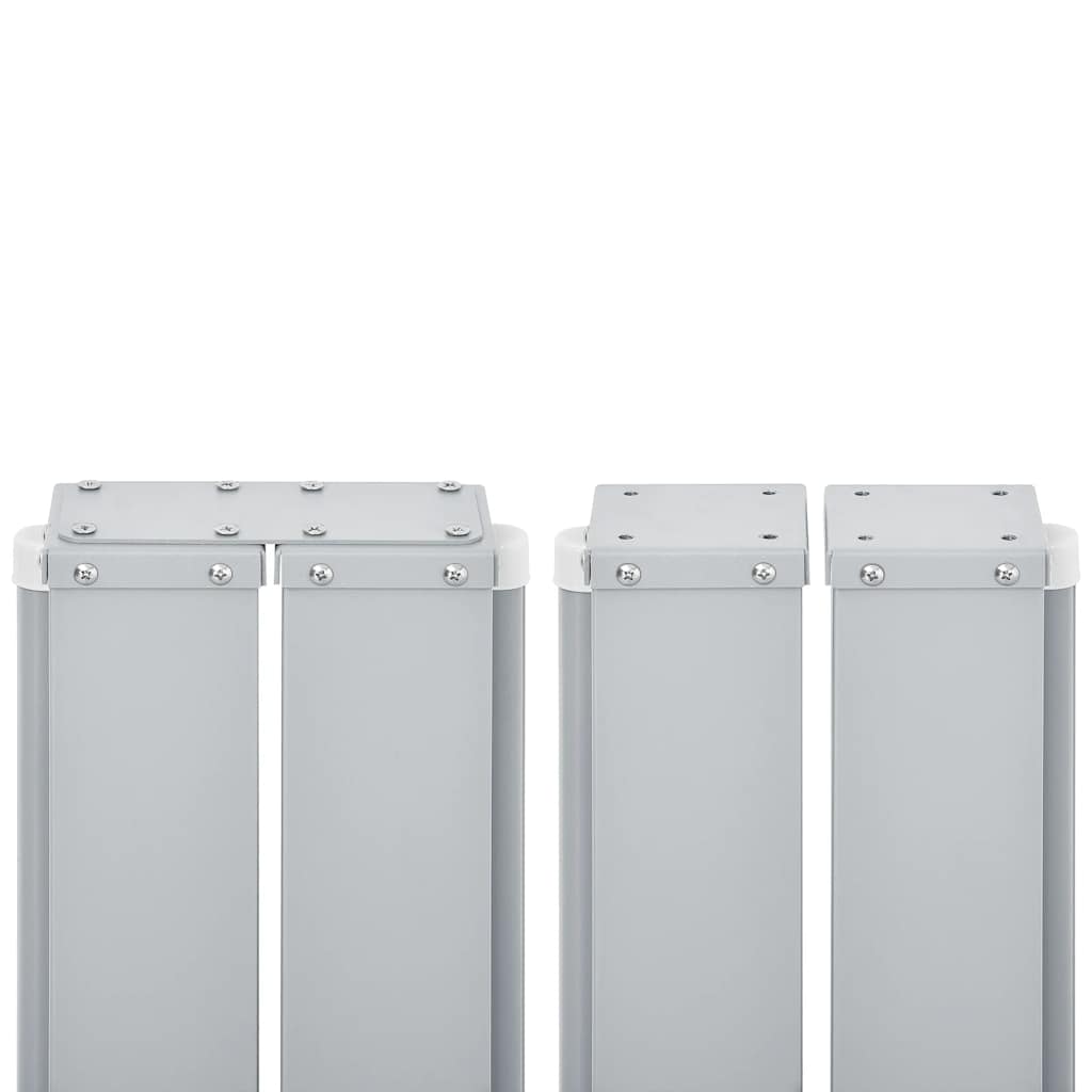 sammenrullelig sidemarkise 140 x 600 cm cremefarvet