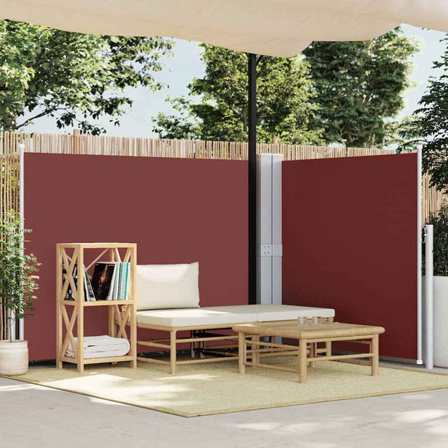 sammenrullelig sidemarkise 140 x 600 cm brun