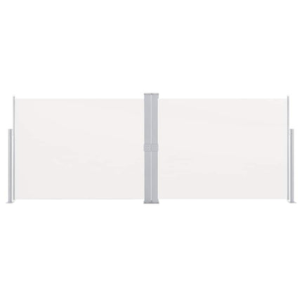 sammenrullelig sidemarkise 140 x 1000 cm cremefarvet
