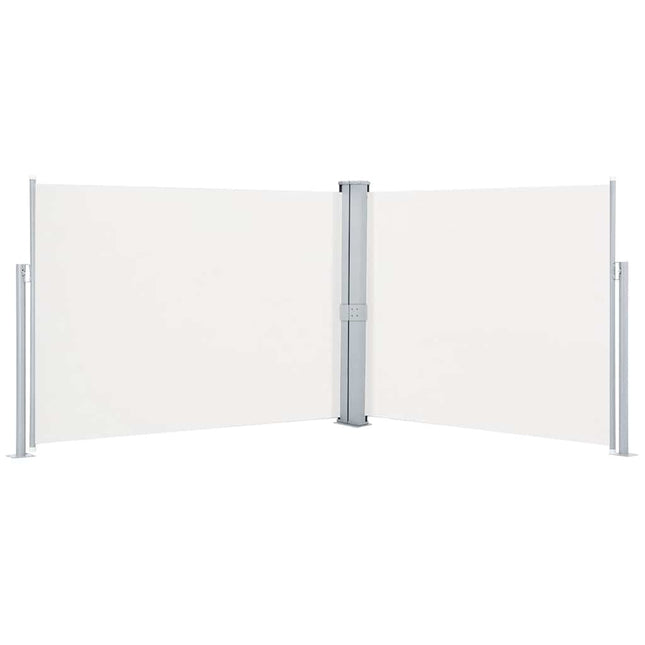 sammenrullelig sidemarkise 170 x 1000 cm cremefarvet