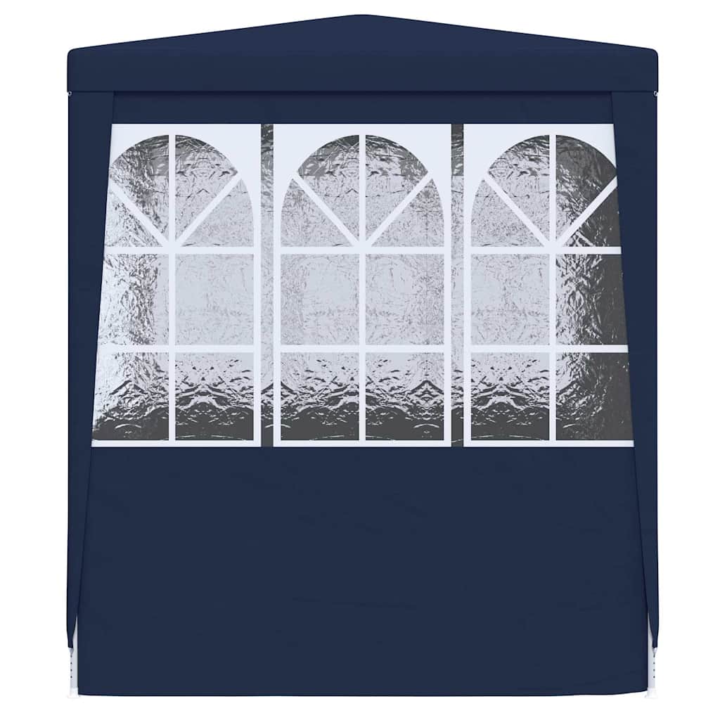 festtelt med sidevægge 2,5x2,5 m 90 g/m² blå