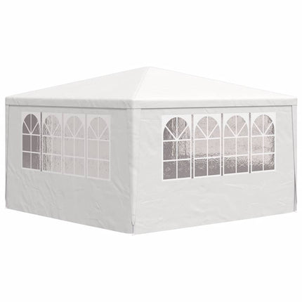 festtelt med sidevægge 4x4 m 90 g/m² hvid