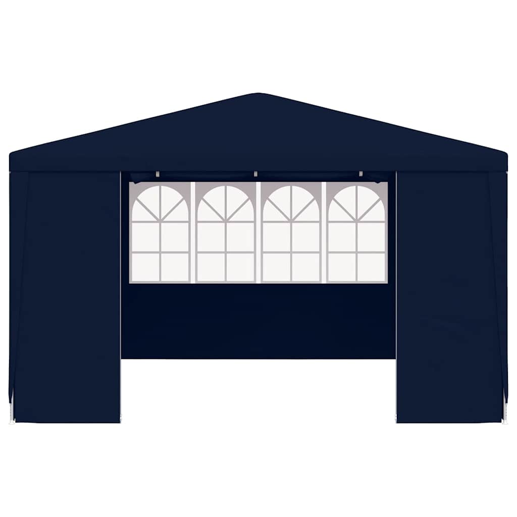 festtelt med sidevægge 4x4 m 90 g/m² blå
