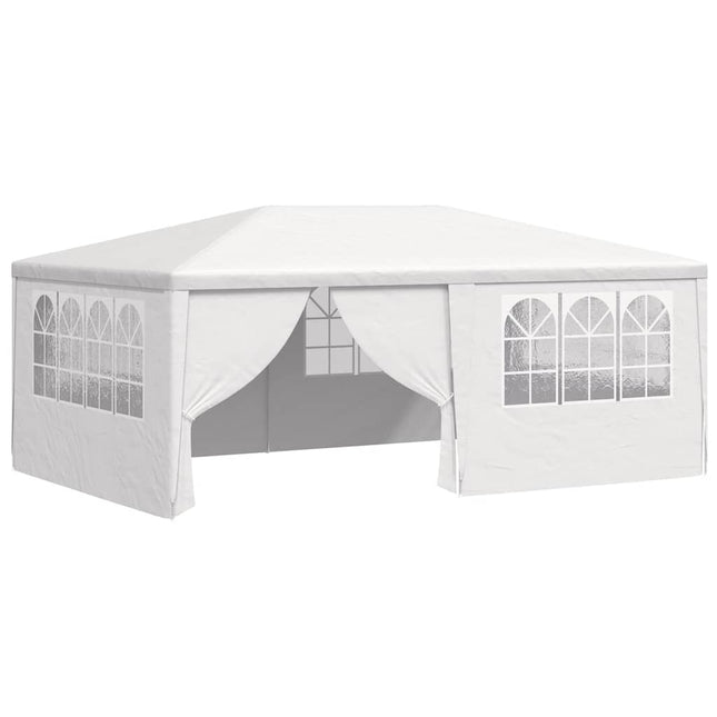 festtelt med sidevægge 4x6 m 90 g/m² hvid