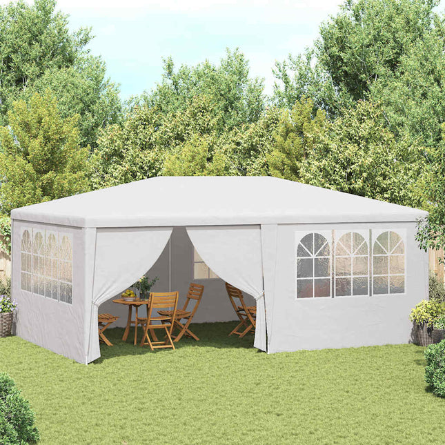 festtelt med sidevægge 4x6 m 90 g/m² hvid