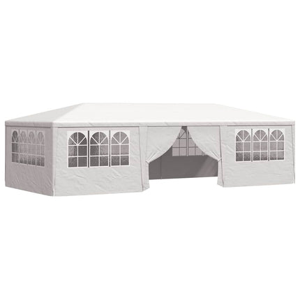 festtelt med sidevægge 4x9 m 90 g/m² hvid