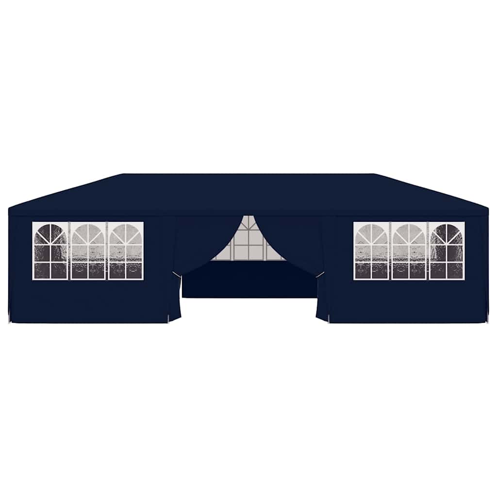 festtelt med sidevægge 4x9 m 90 g/m² blå