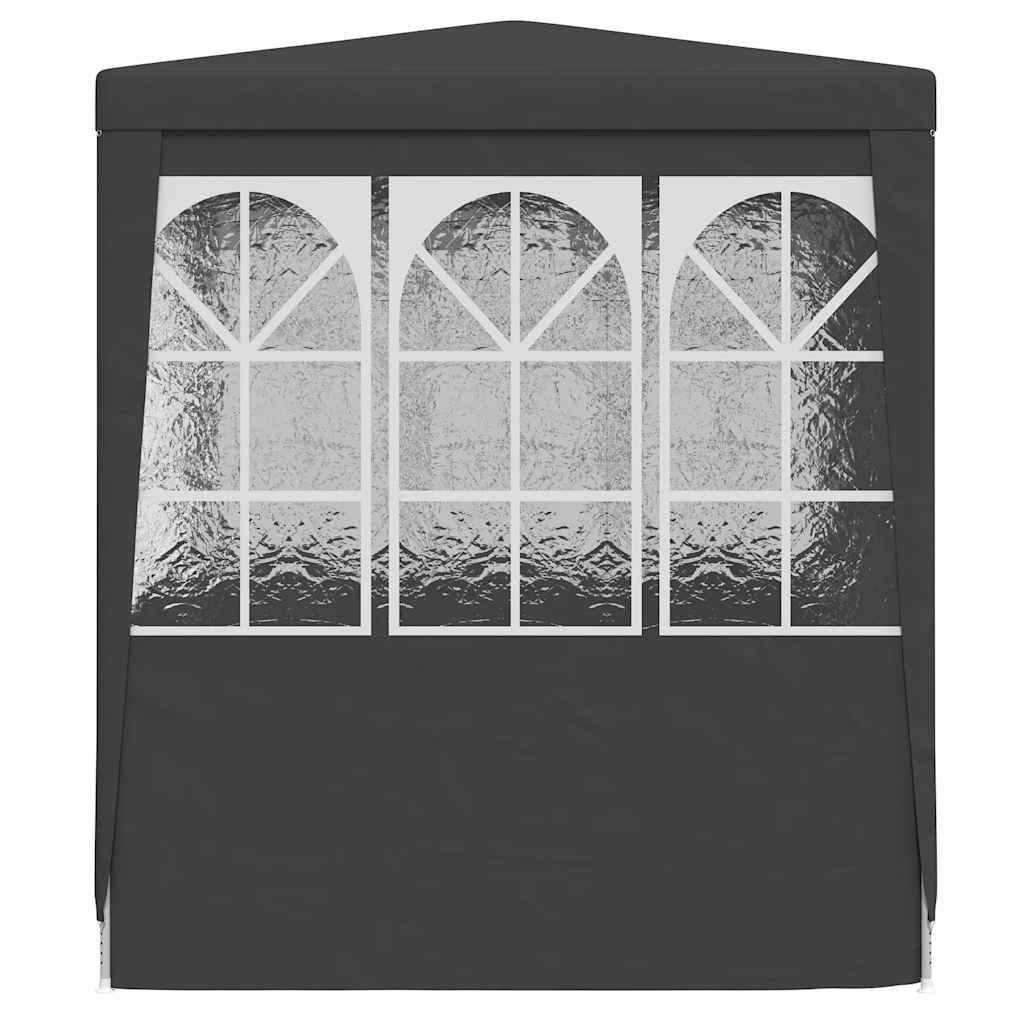 festtelt med sidevægge 2x2 m 90 g/m² antracitgrå