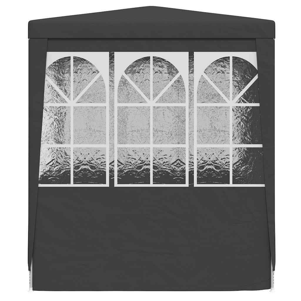 festtelt med sidevægge 2,5x2,5 m 90 g/m² antracitgrå