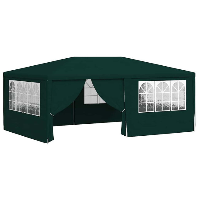 festtelt med sidevægge 4x6 m 90 g/m² grøn