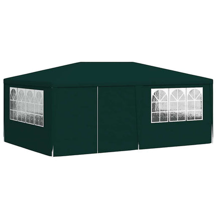 festtelt med sidevægge 4x6 m 90 g/m² grøn