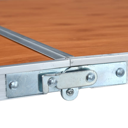 foldbart campingbord aluminium 240 x 60 cm