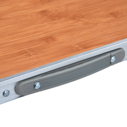 foldbart campingbord 60x45 cm aluminium