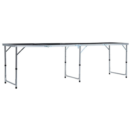 foldbart beer pong-bord 240 cm sort