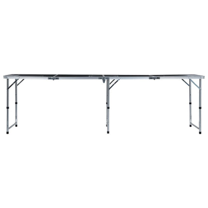 foldbart beer pong-bord 240 cm sort