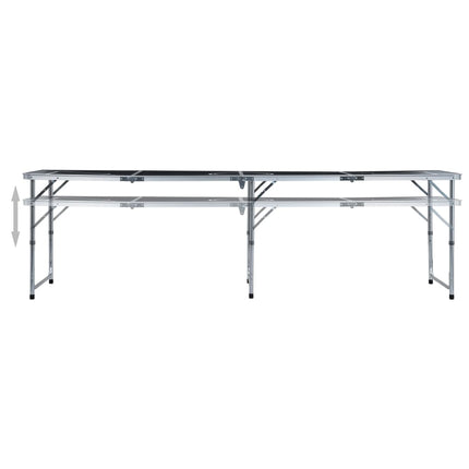 foldbart beer pong-bord 240 cm sort