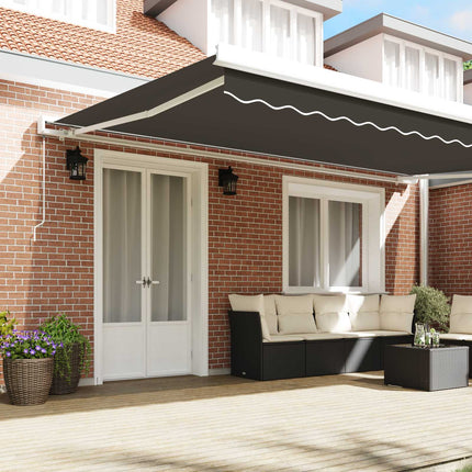 Manuel markise ramme 4,5 x 3 m Hvid Pulverlakeret aluminium