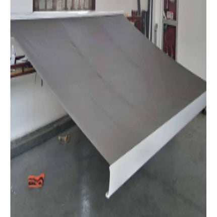 Udtrækkelig markise Grå 400 × 300 cm Polyester og Aluminium